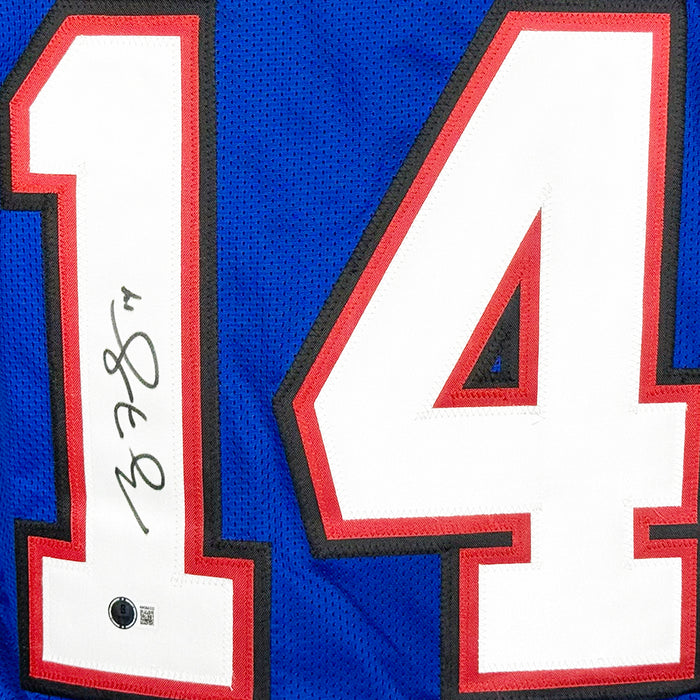 Ryan Fitzpatrick Signed Buffalo Blue Football Jersey (Beckett)