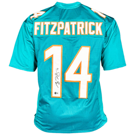 Ryan Fitzpatrick Signed Miami Teal Football Jersey (Beckett)