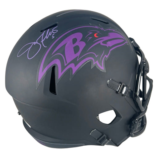 Joe Flacco Signed Baltimore Ravens Eclipse Speed Full-Size Replica Football Helmet (Beckett)