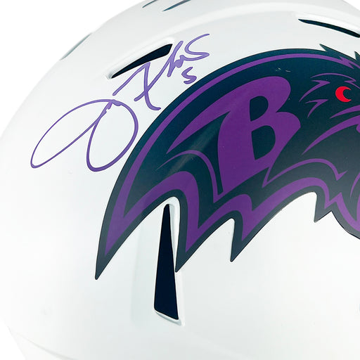 Joe Flacco Signed Baltimore Ravens Lunar Eclipse Speed Full-Size Replica Football Helmet (Beckett)