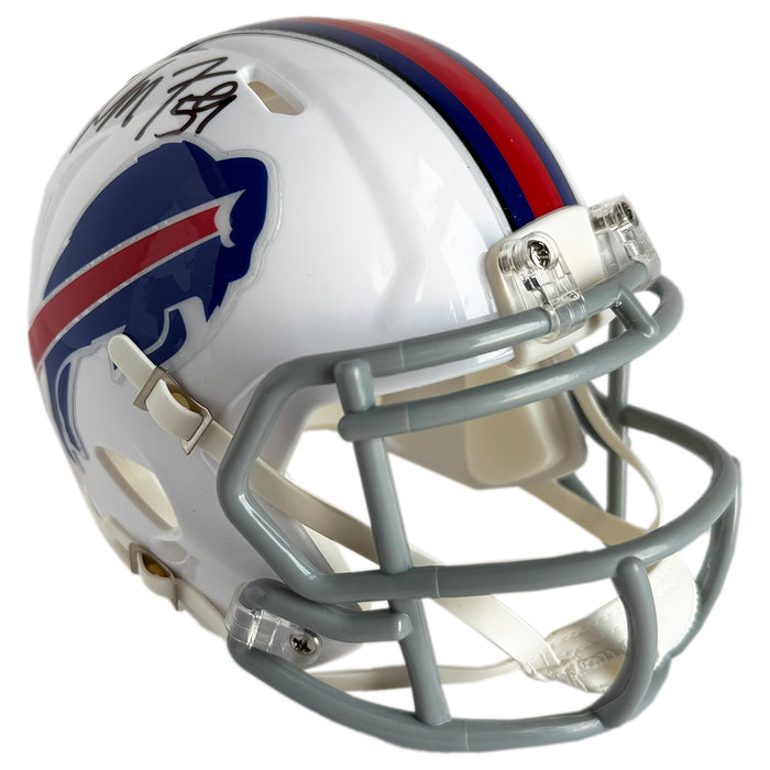 London Fletcher Signed Buffalo Bills Throwback 11-20 Speed Mini Football Helmet (JSA)