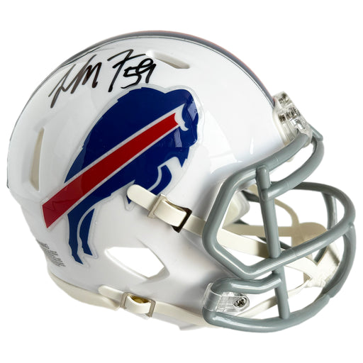 London Fletcher Signed Buffalo Bills Throwback 11-20 Speed Mini Football Helmet (JSA)