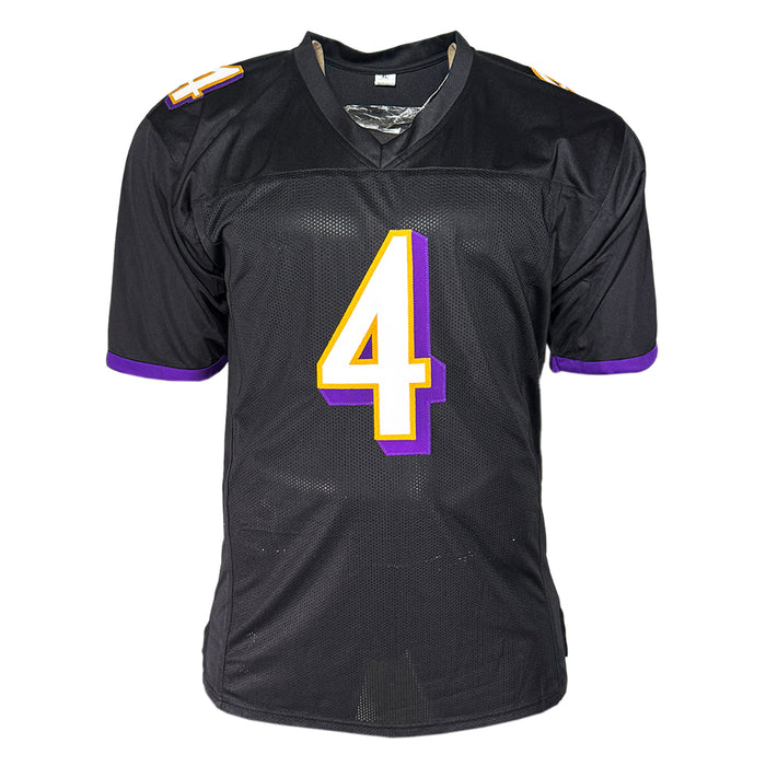 Zay Flowers Signed Baltimore Black Football Jersey (JSA)