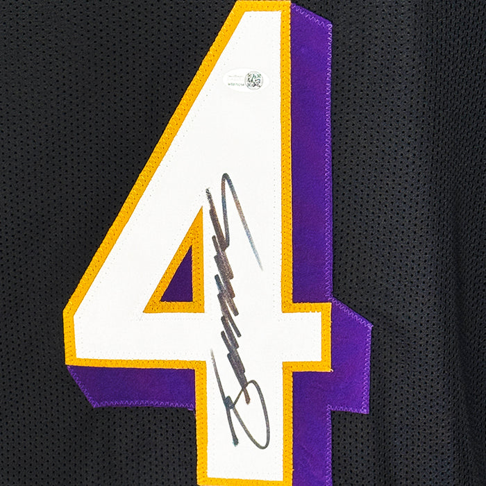 Zay Flowers Signed Baltimore Black Football Jersey (JSA)