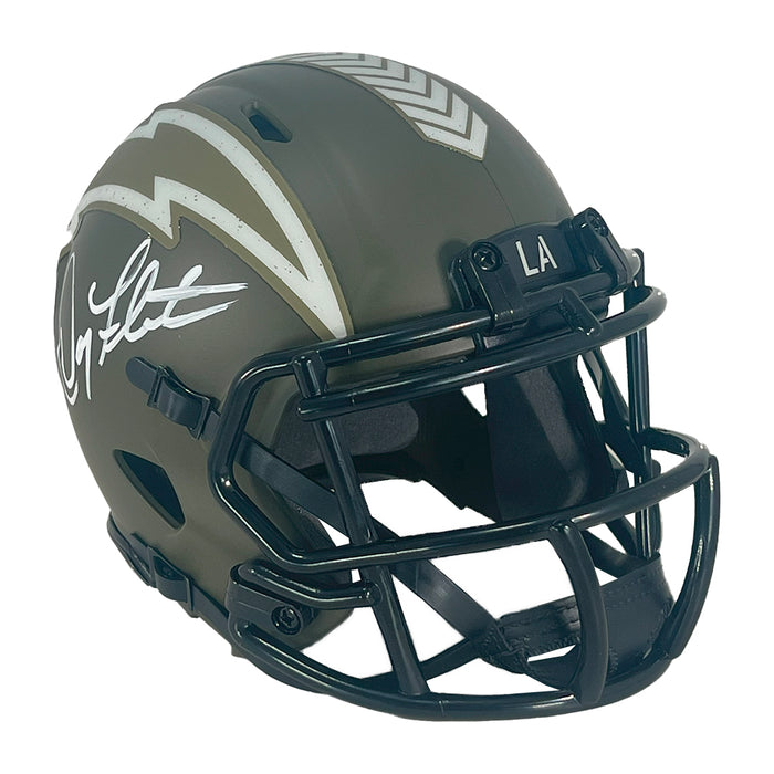 Doug Flutie Signed Los Angeles Chargers Salute to Service Speed Mini F — RSA
