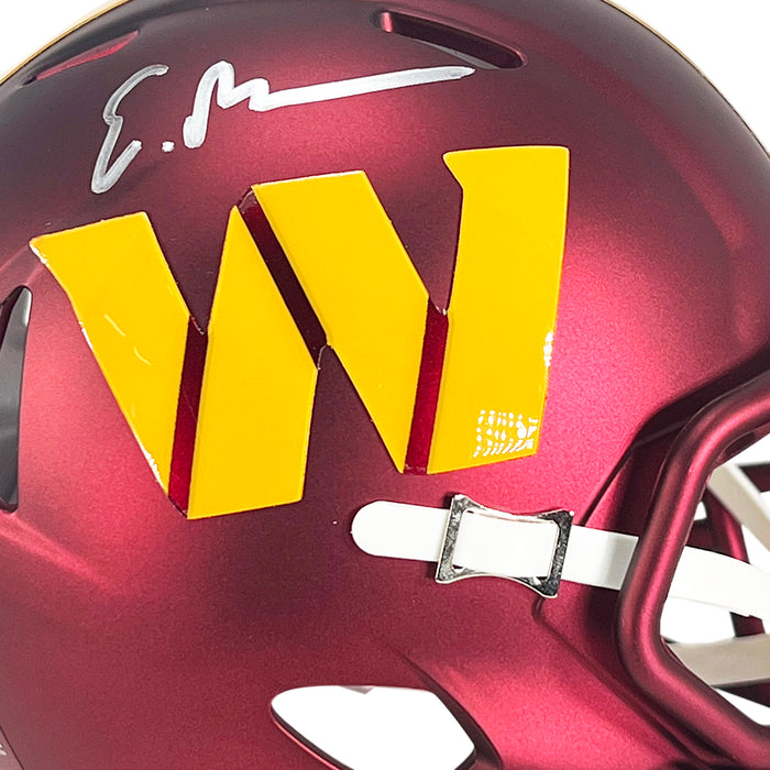 Emmanuel Forbes Signed Washington Commanders Speed Mini Football Helmet (JSA)
