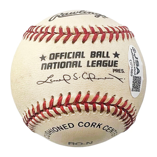 George Foster Signed Rawlings Official Major League Baseball (JSA)
