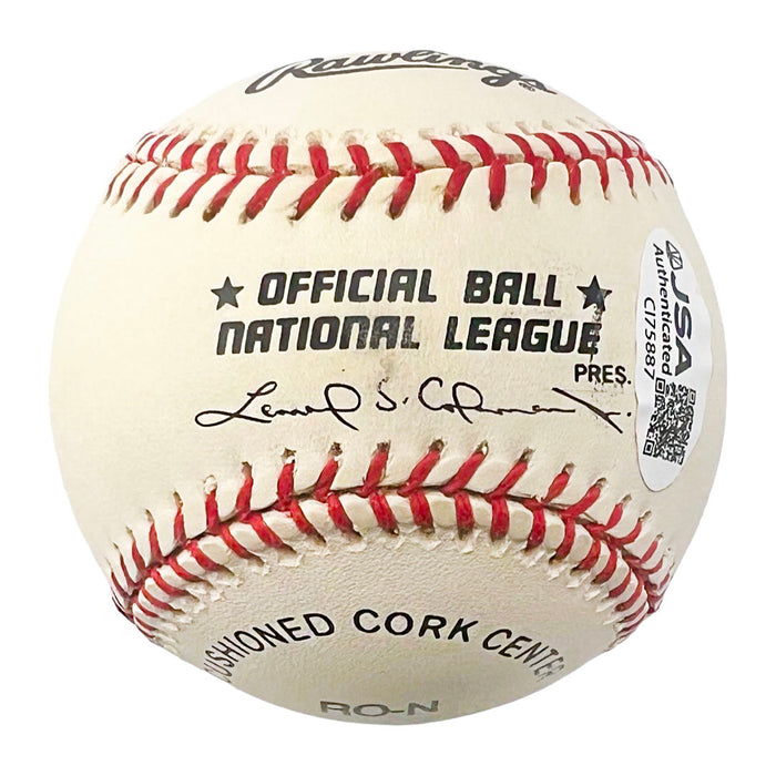 George Foster Signed MVP 1977 Inscription Rawlings Official Major League Baseball (JSA)