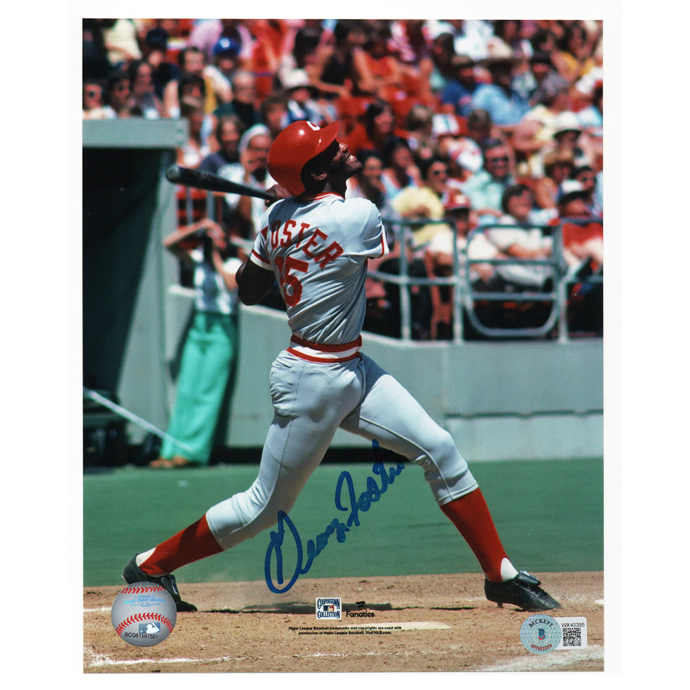 George Foster Signed Cincinnati Reds Baseball 8x10 Photo (Beckett)