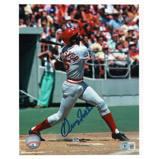 George Foster Signed Cincinnati Reds Baseball 8x10 Photo (Beckett)