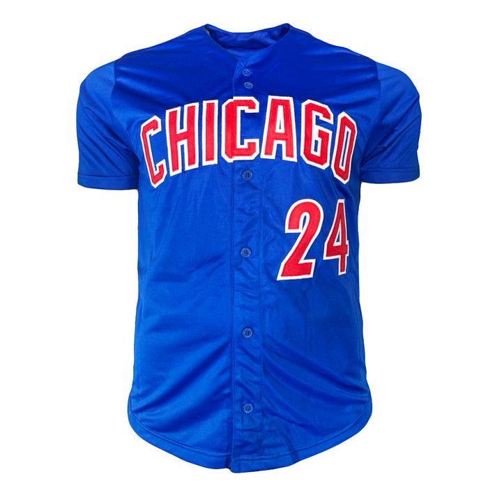 Dexter Fowler Signed 16 WSC Inscription Chicago Blue Baseball Jersey (JSA)