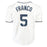 Wander Franco Signed Tampa Bay White Baseball Jersey (JSA)