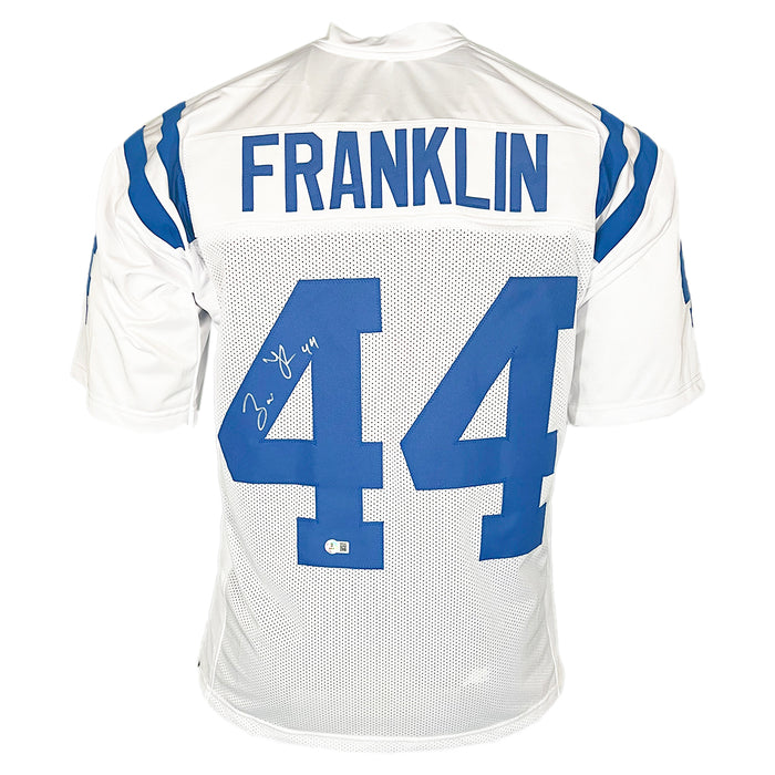 Zaire Franklin Signed Indianapolis White Football Jersey (Beckett)
