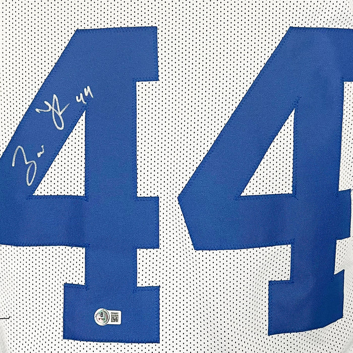 Zaire Franklin Signed Indianapolis White Football Jersey (Beckett)