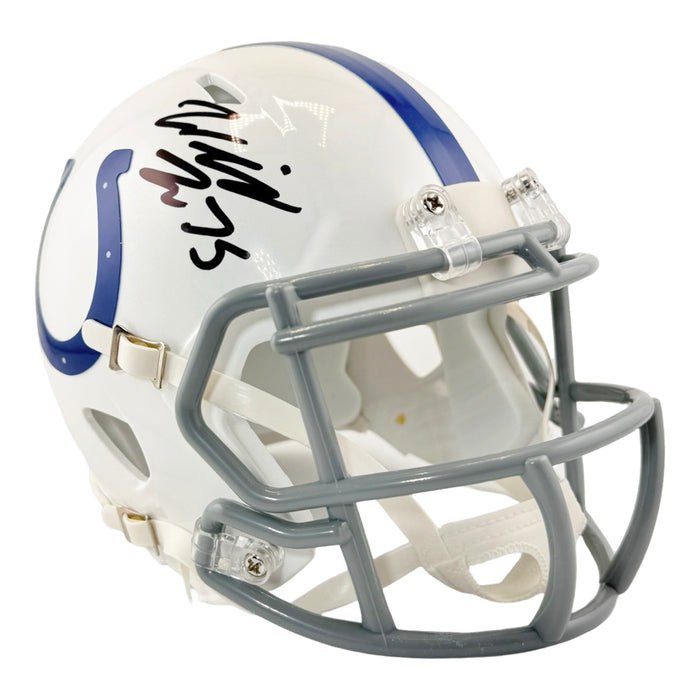 Will Fries Signed Indianapolis Colts Speed Mini Football Helmet (Beckett)