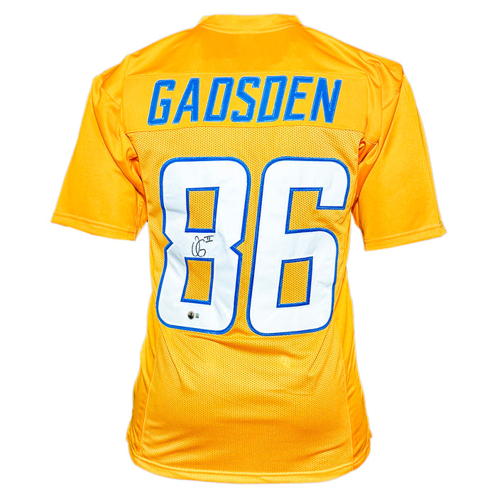 Oronde Gadsden Signed Los Angeles Yellow Football Jersey (Beckett)