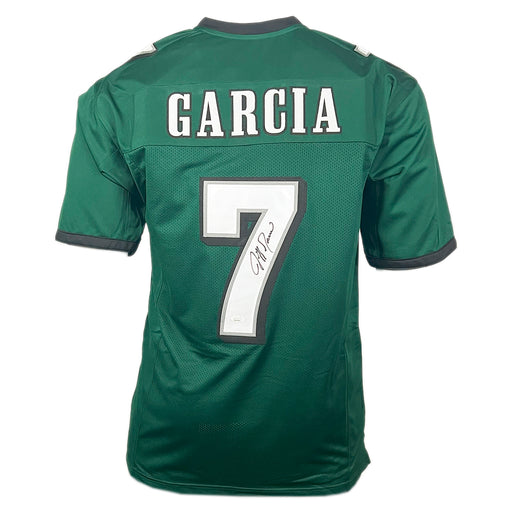 Jeff Garcia Signed Philadelphia Green Football Jersey (JSA)