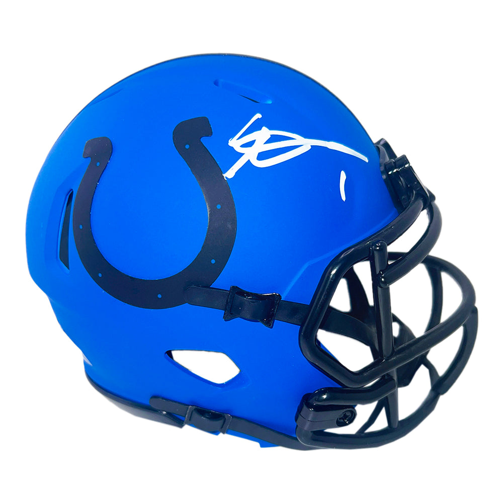 Sauce Gardner Signed Indianapolis Colts Rave Mini Football Helmet (Beckett)