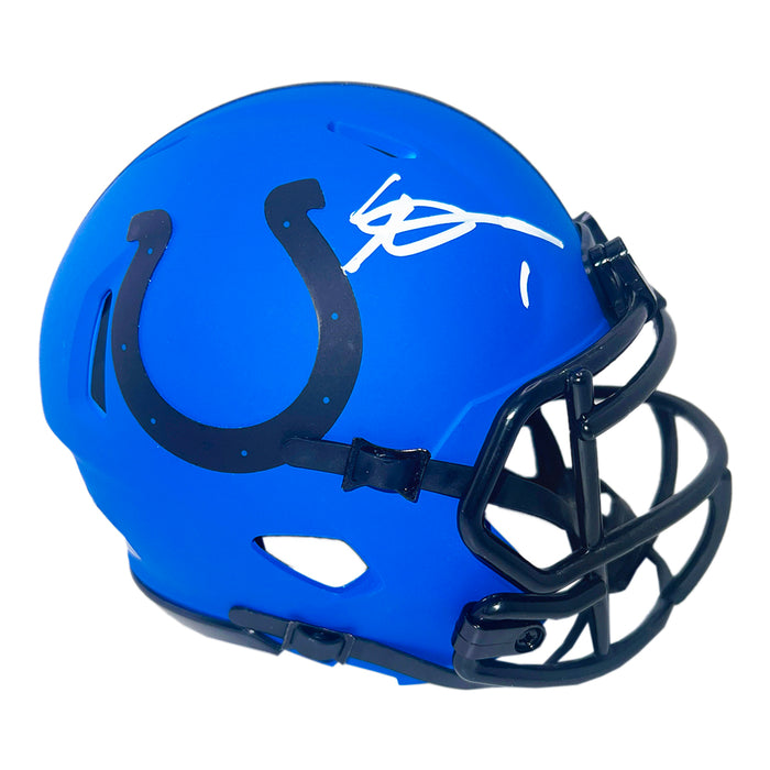 colts football helmet INDIANAPOLIS SNACK HELMET AtlanticCoastSports The SpeedFlex helmet has quickly become the most popular helmet of choice by top NFL players Sauce Gardner Signed Indianapolis Colts