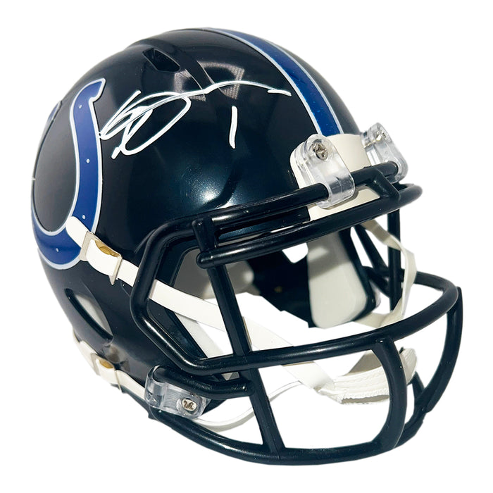 Sauce Gardner Signed Indianapolis Colts Alt 2023 Speed Mini Football Helmet (Beckett)