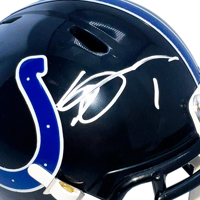 Sauce Gardner Signed Indianapolis Colts Alt 2023 Speed Mini Football Helmet (Beckett)