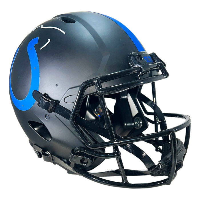 Sauce Gardner Signed Indianapolis Colts Authentic Eclipse Full-Size Football Helmet (Beckett)
