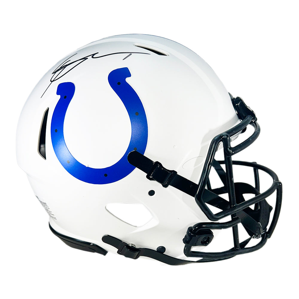 Sauce Gardner Signed Indianapolis Colts Authentic Lunar Full-Size Football Helmet (Beckett)
