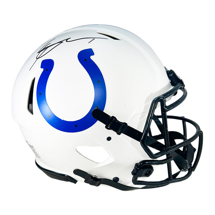 Sauce Gardner Signed Indianapolis Colts Authentic Lunar Full-Size Football Helmet (Beckett)