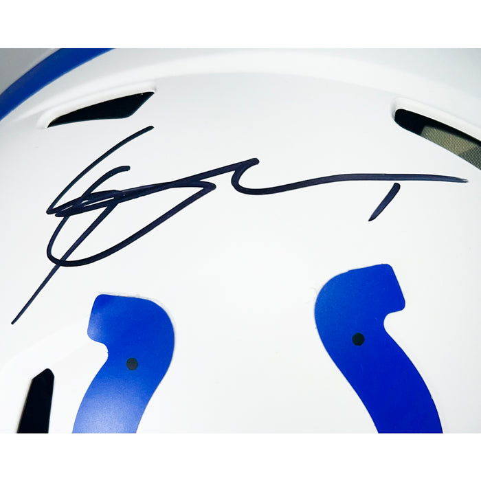 Sauce Gardner Signed Indianapolis Colts Authentic Lunar Full-Size Football Helmet (Beckett)