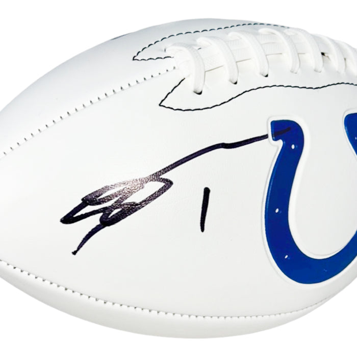 Sauce Gardner Signed Indianapolis Colts Official NFL Team Logo Football (Beckett)