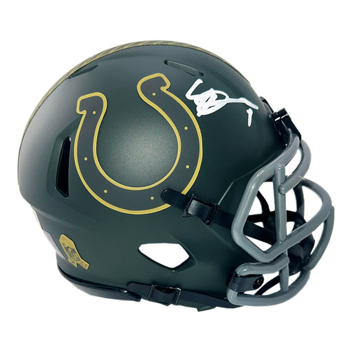 Sauce Gardner Signed Indianapolis Colts Salute 2025 Mini Football Helmet (Beckett)