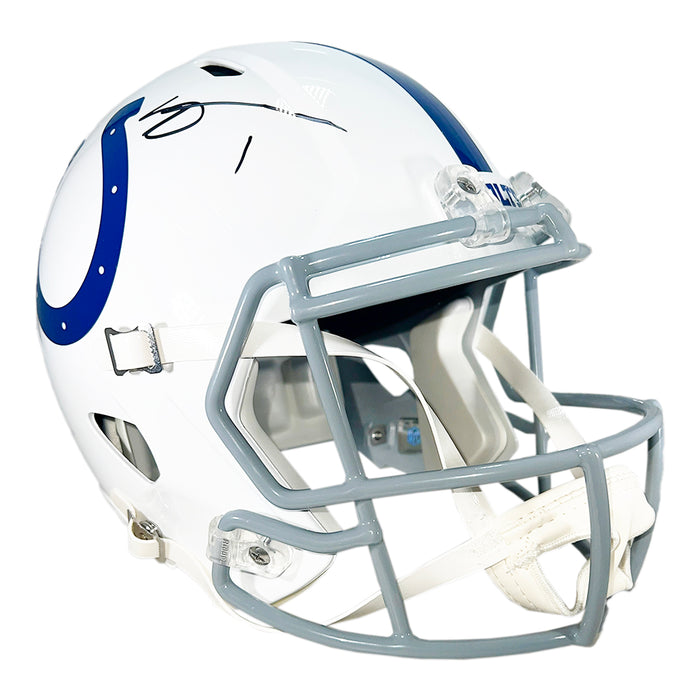 Sauce Gardner Signed Indianapolis Colts Speed Full-Size Replica Football Helmet (Beckett)