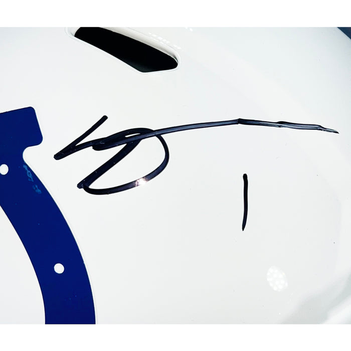 Sauce Gardner Signed Indianapolis Colts Speed Full-Size Replica Football Helmet (Beckett)