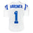 Sauce Gardner Signed Indianapolis White Football Jersey (Beckett)