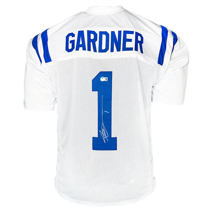 Sauce Gardner Signed Indianapolis White Football Jersey (Beckett)