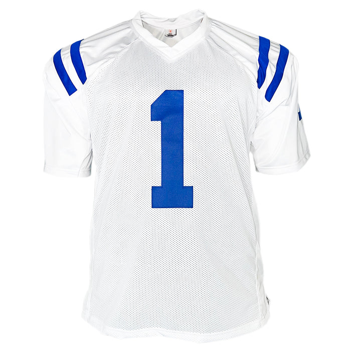 Sauce Gardner Signed Indianapolis White Football Jersey (Beckett)