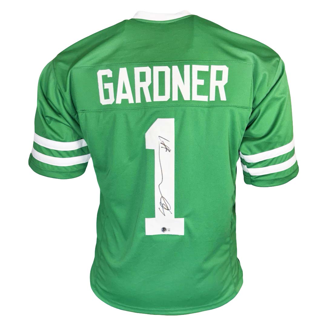 Sauce Gardner Signed New York Green Football Jersey (Beckett) — RSA