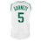 Kevin Garnett Signed Boston White Basketball Jersey (JSA)