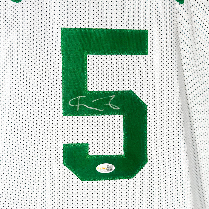 Kevin Garnett Signed Boston White Basketball Jersey (JSA)