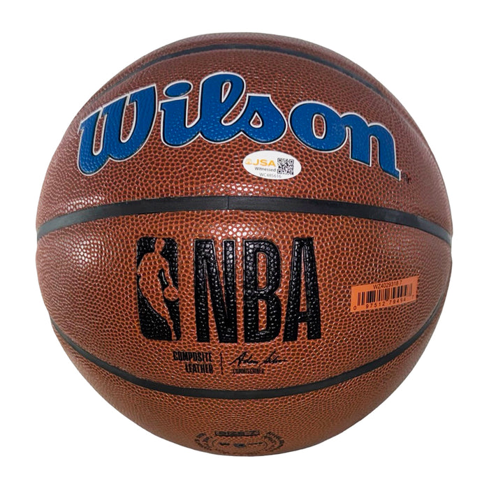 Kevin Garnett Signed Minneota Timberwolves NBA Team Logo Basketball (JSA)