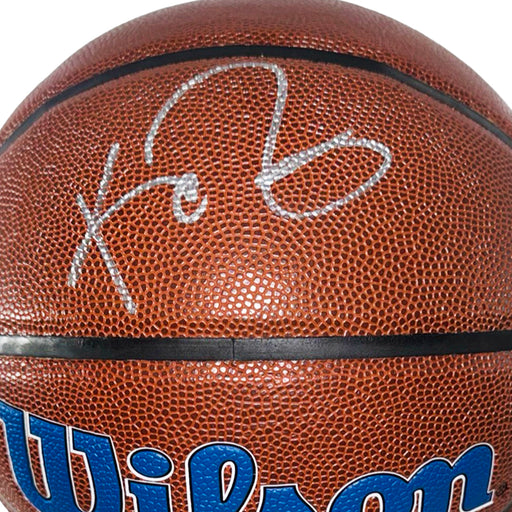 Kevin Garnett Signed Minneota Timberwolves NBA Team Logo Basketball (JSA)