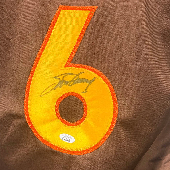 Steve Garvey Signed San Diego Brown Baseball Jersey (JSA)