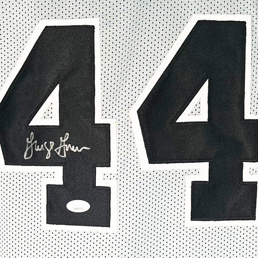 George Gervin Signed San Antonio Grey Basketball Jersey (JSA)