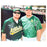 Giambi Brothers Signed Dual Signature Pose 3 Baseball 8x10 Photo (JSA)