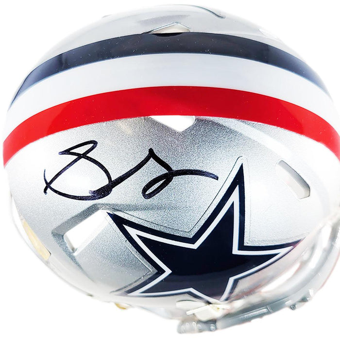 Stephon Gilmore Signed Dallas Cowboys Throwback 1976 Speed Mini Football Helmet (JSA) - RSA