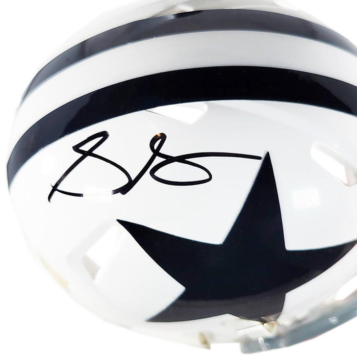 Stephon Gilmore Signed Dallas Cowboys Throwback 1960-63 Speed Mini Football Helmet (JSA) - RSA