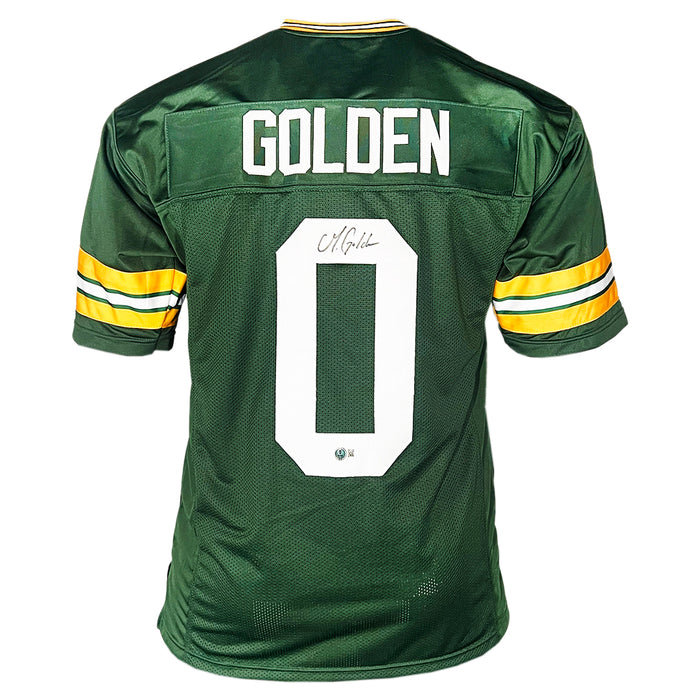 Matthew Golden Signed Green Bay Green Football Jersey (Beckett)