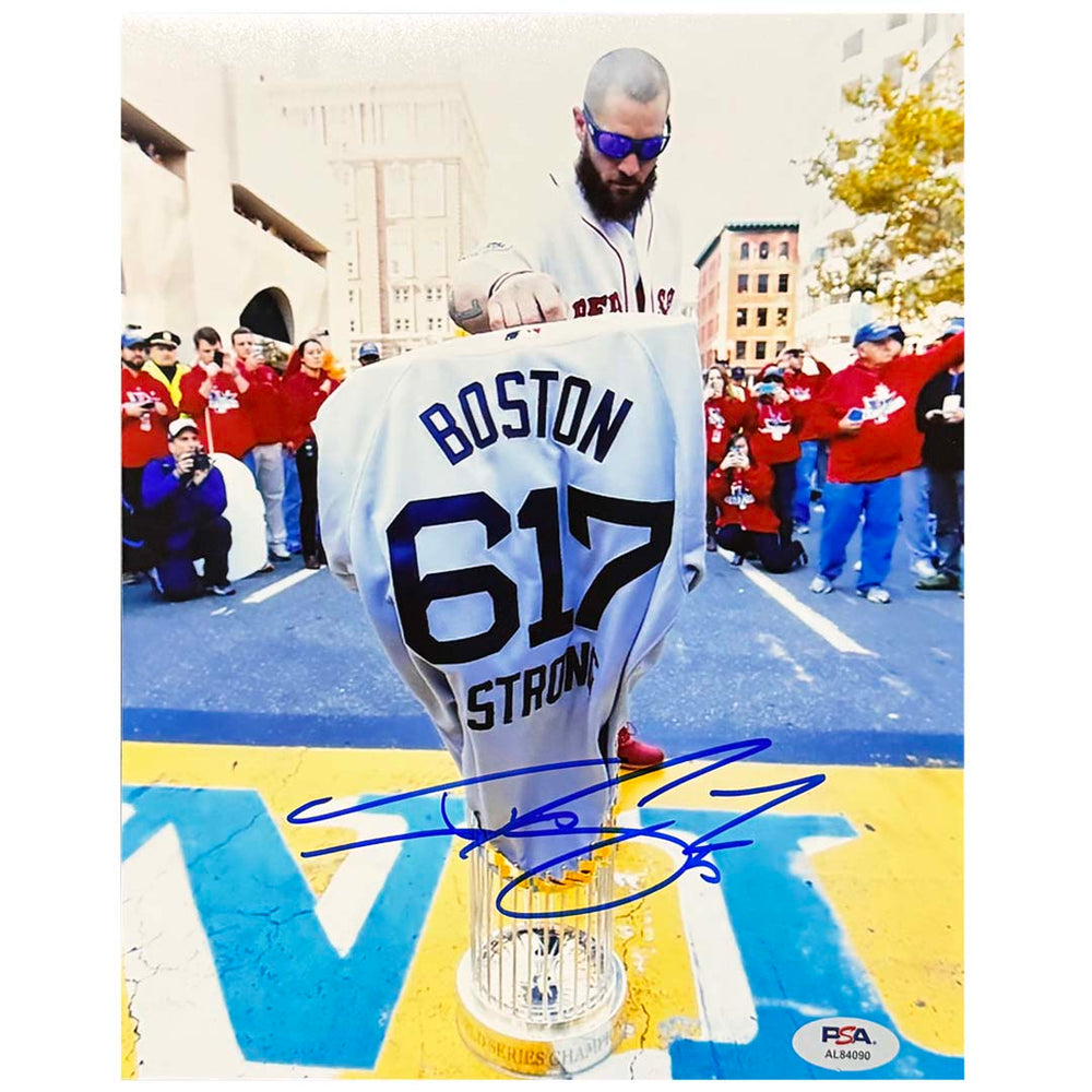 Jonny Gomes Signed Boston Pose 1 Baseball 8x10 Photo (PSA)