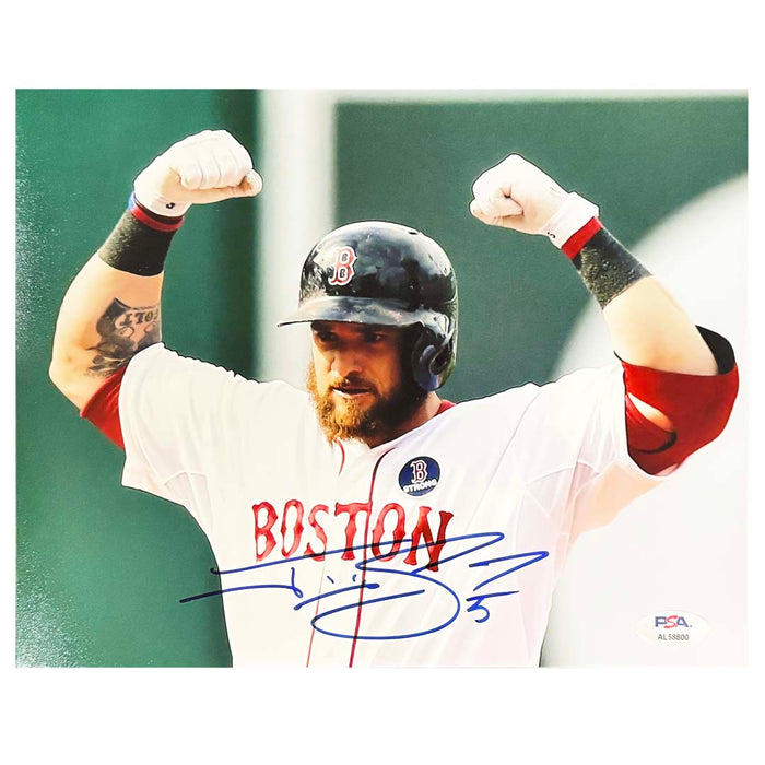 Jonny Gomes Signed Boston Pose 2 Baseball 8x10 Photo (PSA)