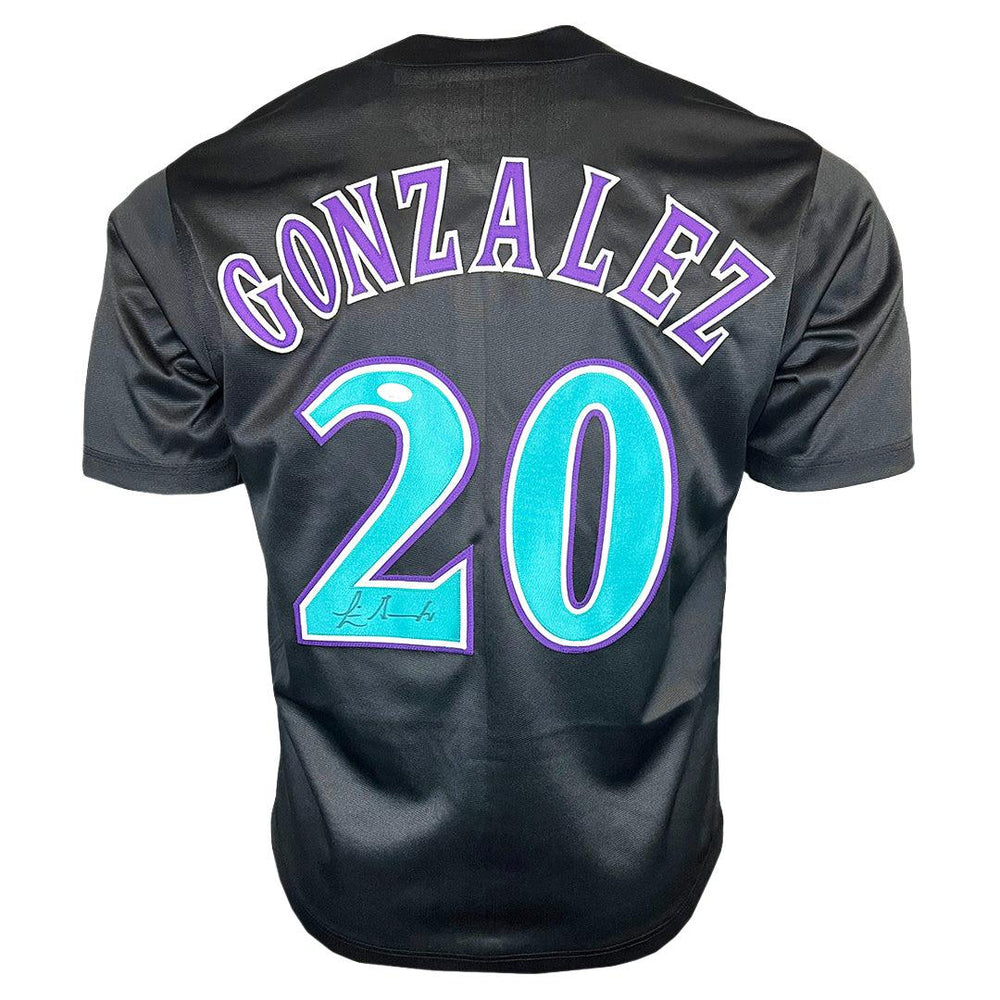 Luis Gonzalez Signed Arizona Black Baseball Jersey (JSA) — RSA